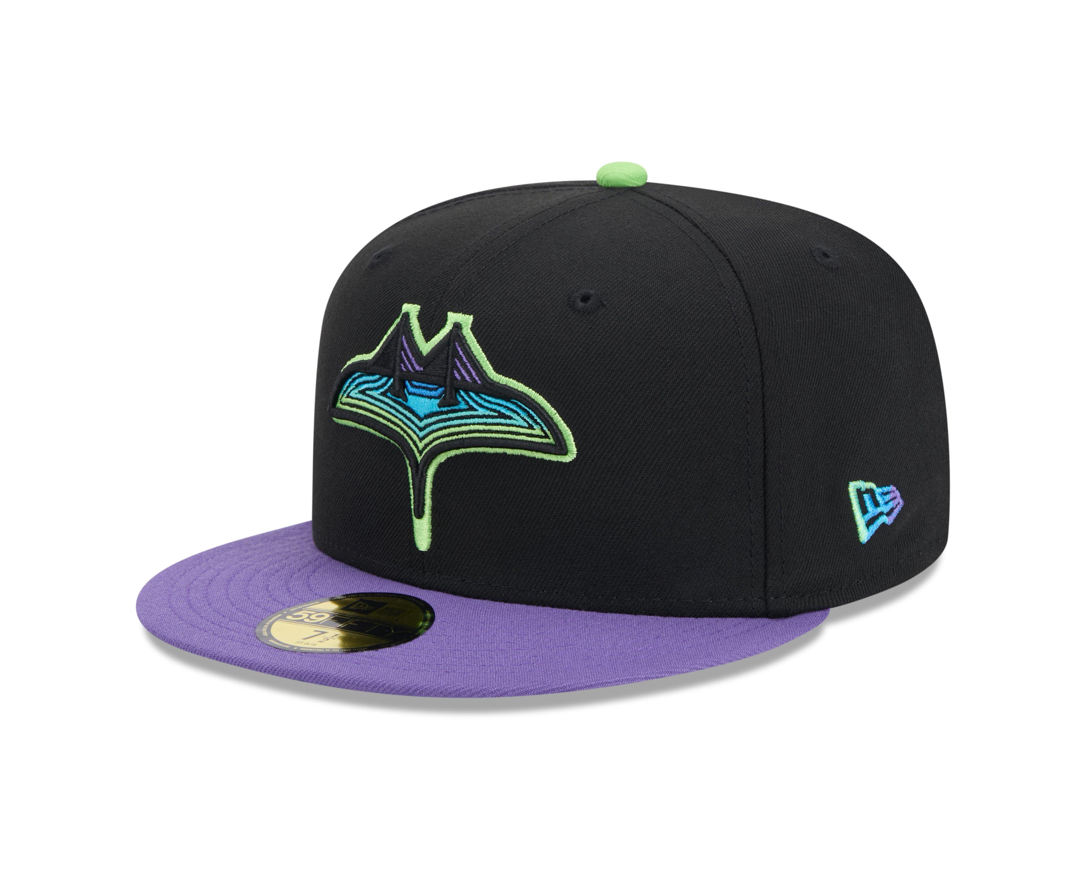 New Era Tampa Bay Rays 59FIFTY City Connect Fitted Cap - Black/Purple - BLACK/PURPLE